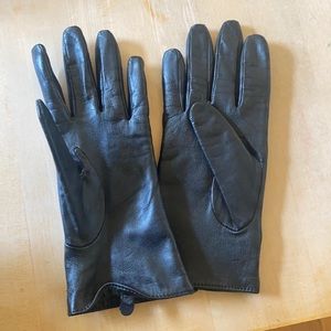 Fownes Black Leather Gloves - NWOT
